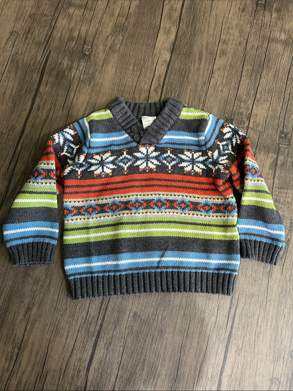 Gymboree Striped Fair Isle  Sweater size 18-24 months